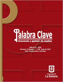 					Ver Vol. 13 Núm. 1 (2010): Economía y gestión de medios
				